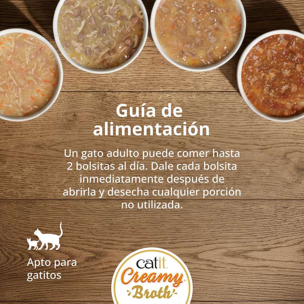1. Cuenco de Catit Creamy Broth Pollo e Hígado junto a pollo, hígado y calabaza