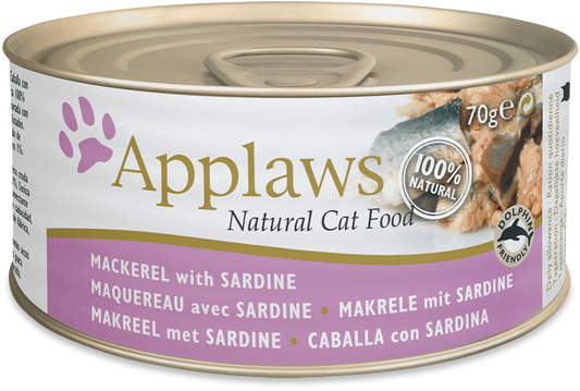 Applaws | Caballa con sardina (70g)