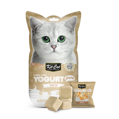 Kit Cat Yogurt Yums Queso para gatos, envase de 10 g con 10 piezas de 1 g