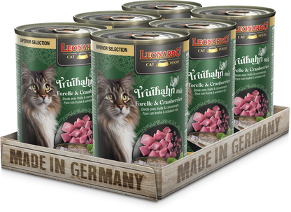 Leonardo | Pavo, trucha y arándanos (6x400g)
