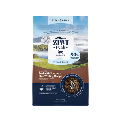 Ziwi Peak | Steam & Dried Comida para gatos Carne de res