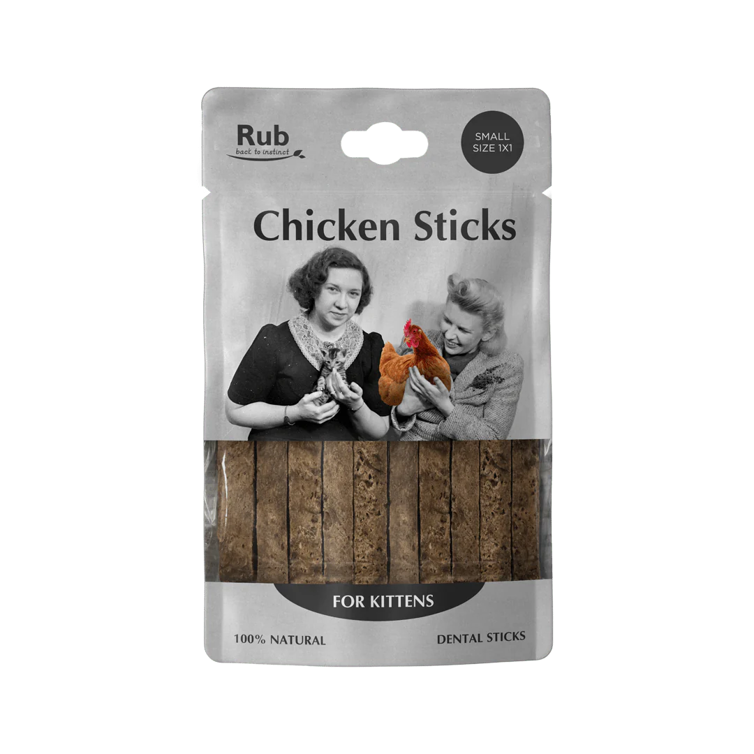 Rub Stick Dental de Pollo para Gatitos 100g - Small Size 1x1