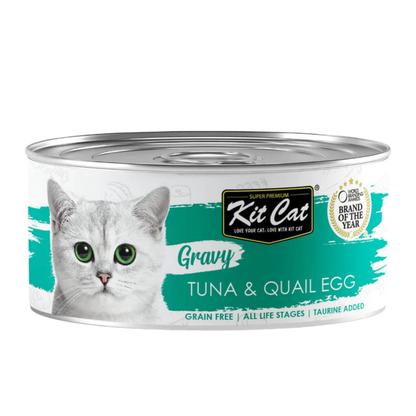 Kit Cat | Atún con huevo de codorniz en salsa (70g)