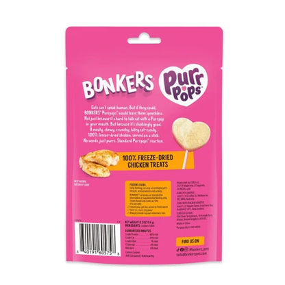 BONKERS Purr Pops Chicky Licks composición e información nutricional