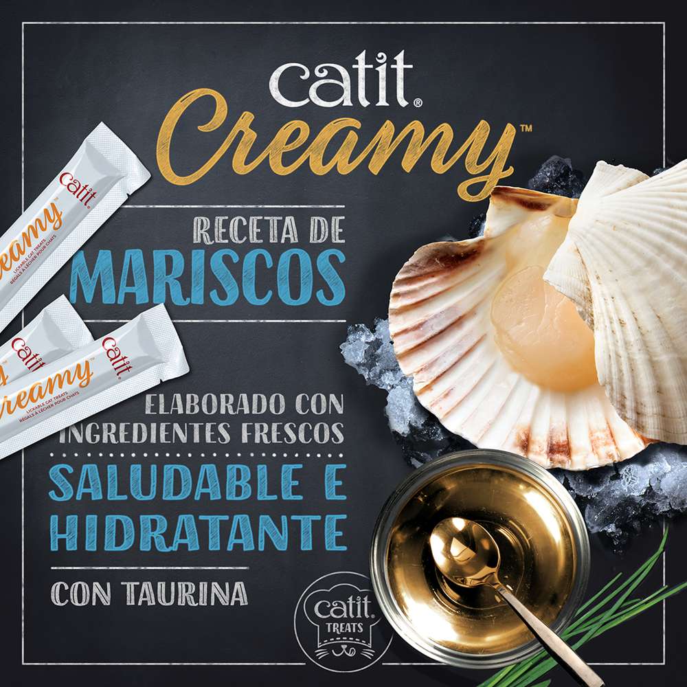 Catit Creamy snack cremoso para gatos en varios sabores