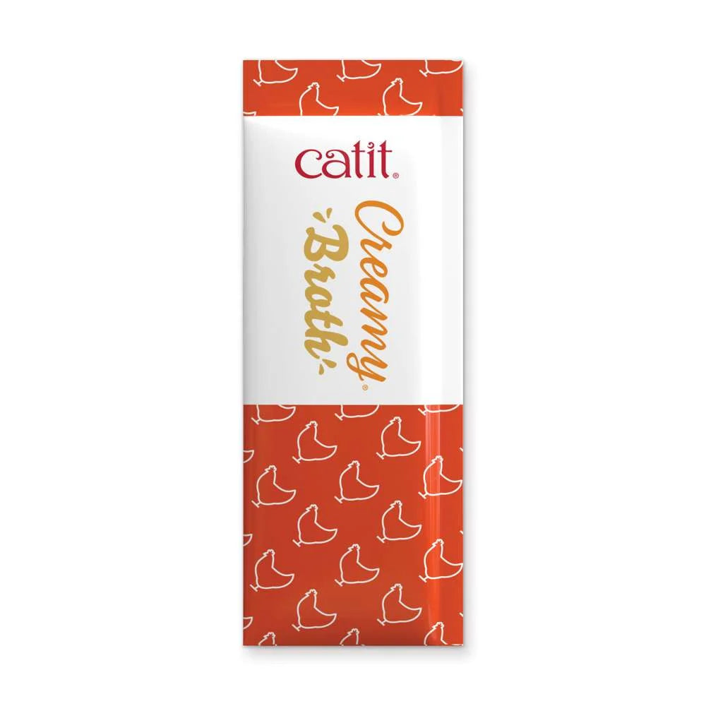 1 Cuenco de Catit Creamy Broth Pollo e Hígado junto a pollo, hígado y calabaza