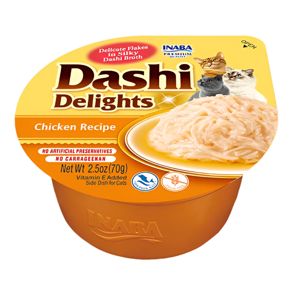 Pack 6 unidades Dashi Delights Pollo para gatos en caldo japonés