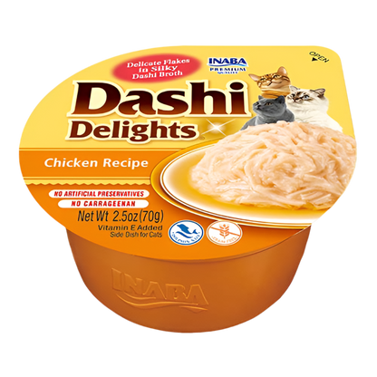 Pack 6 unidades Dashi Delights Pollo para gatos en caldo japonés