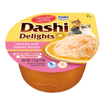 tarrina inaba pollo y salmon en caldo dashi para gatos 70g