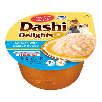 tarrina inaba pollo y vieira caldo dashi para gatos 70g