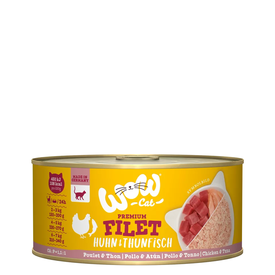 Wow | Cat Filetes de Pollo con atún (70g)