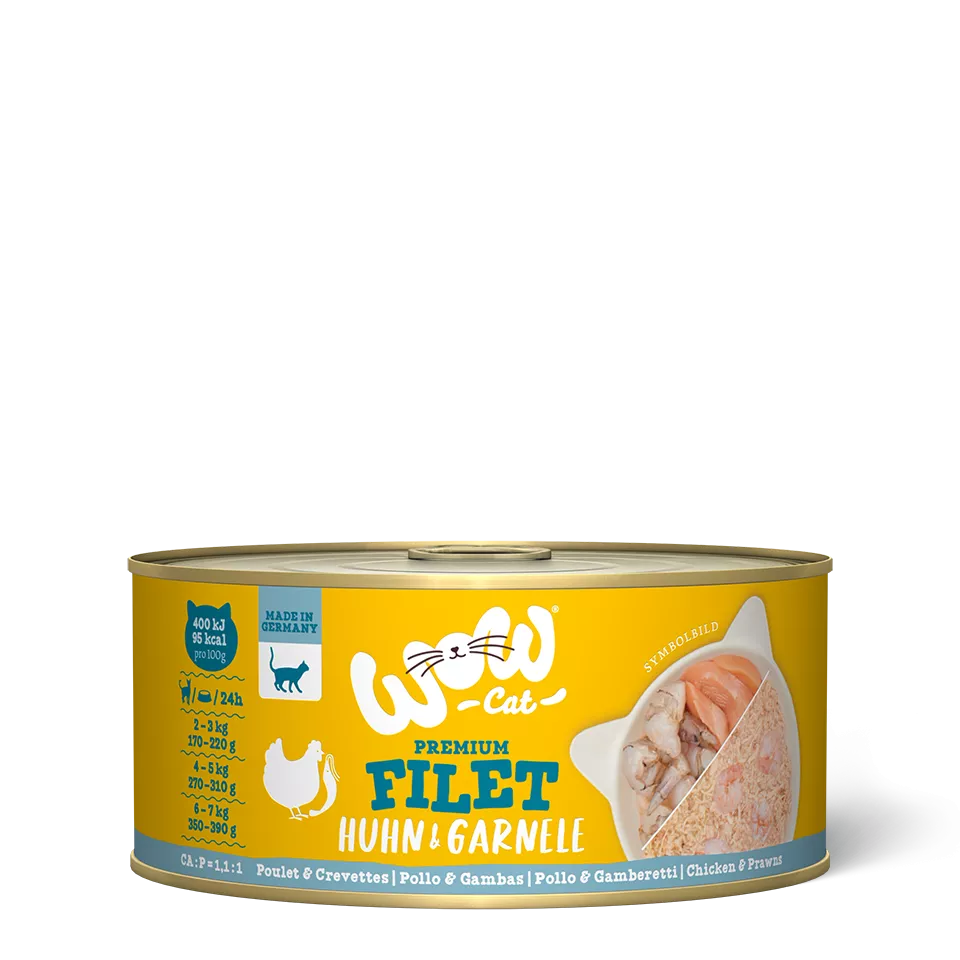 Wow | Cat Filetes de pollo con gambas (70g)