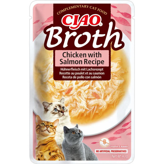 Inaba | Broth de pollo con salmón (40g)