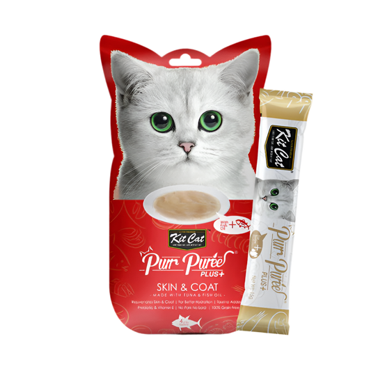 Kit Cat | Purr Puree Skin & Coat - Atún (4x15g)