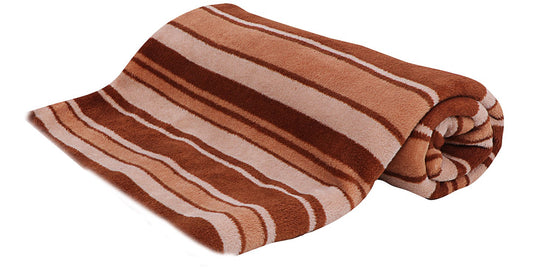 Manta Suave Rayas Tierra – 75 x 50 cm