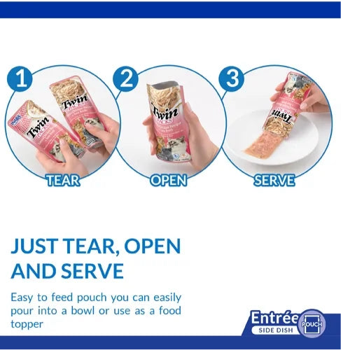 Inaba | Twin Pack Pollo, Atún y Vieiras (2x40g)