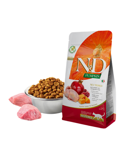 Farmina | N&D Pumpkin Esterilizados- Codorniz, Calabaza y Granada 5kg
