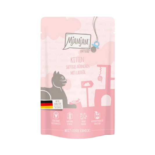 MjaMjam | Kitten Pollo con aceite de salmón (125g)