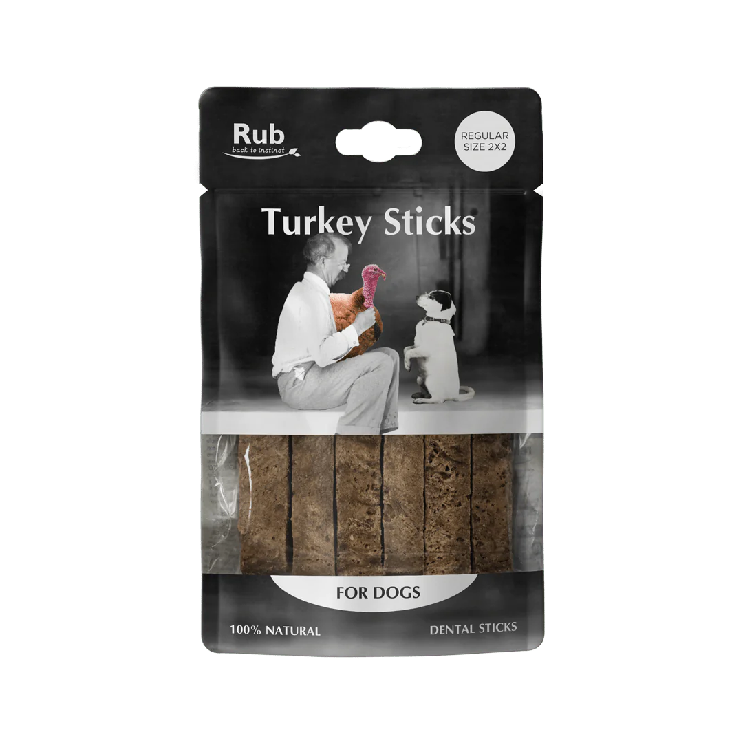 Rub Stick Dental de Pavo para Perros 100g - Regular Size 2x2