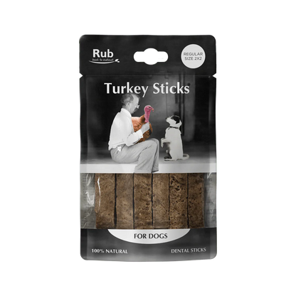 Rub Stick Dental de Pavo para Perros 100g - Regular Size 2x2