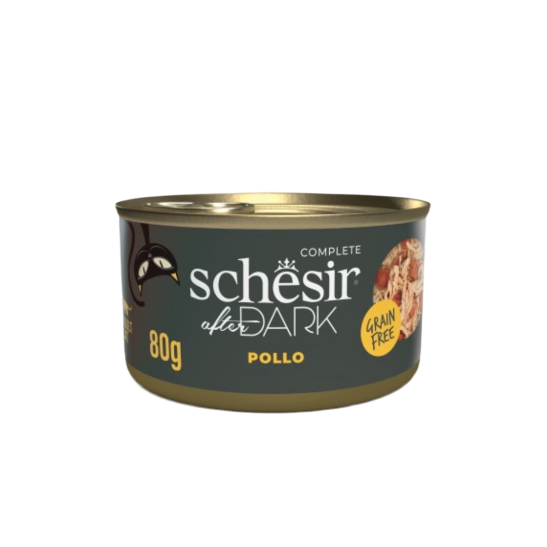 Schesir | After Dark Filetes Pollo en Caldo (80g)