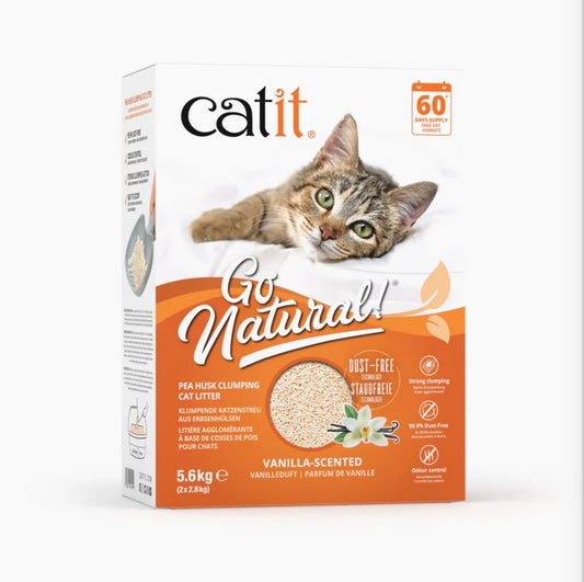 Catit | Arena para Gatos Aglomerante de Cáscara de Guisante Go Natural