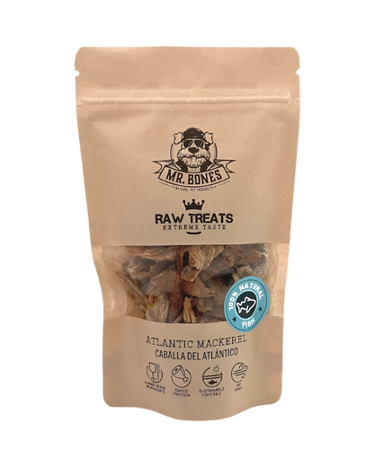 Mr. Bones | Raw Treats Caballa – Snack natural para perro y gato