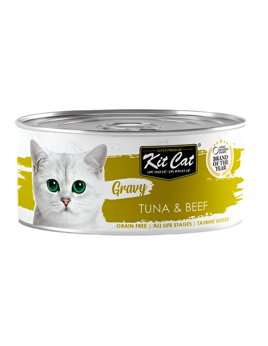 Kit Cat | Atún con ternera en salsa (70g)
