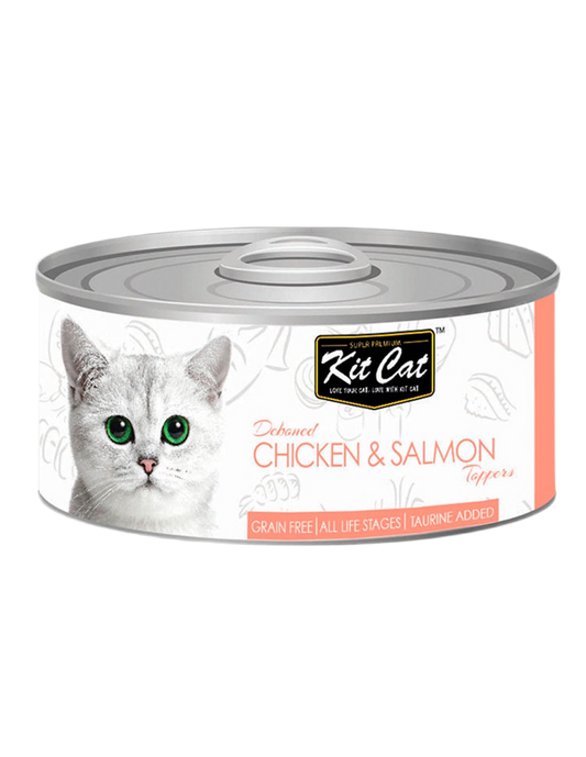 Kit Cat | Pollo y Salmón en gelatina (80g)