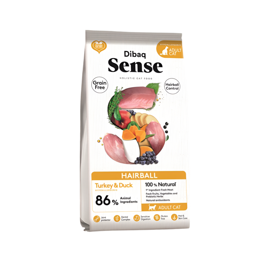 Dibaq | Cat Sense Hairball Control - Pato y Pavo