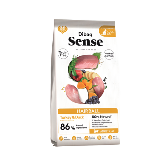 Dibaq | Cat Sense Hairball Control - Pato y Pavo