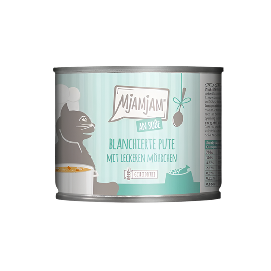 MjaMjam | Pavo escaldado con sabrosas zanahorias (185g)