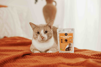 Caldo natural ecológico de huesos de pavo Petbel para perros y gatos, fuente de colágeno y minerales.