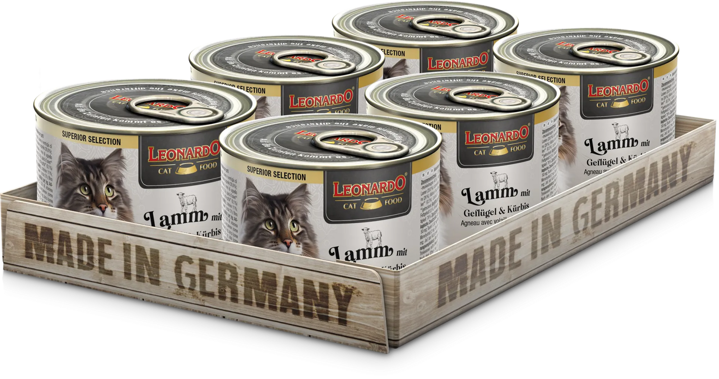 Leonardo | Cordero con ave y calabaza (6x200g)