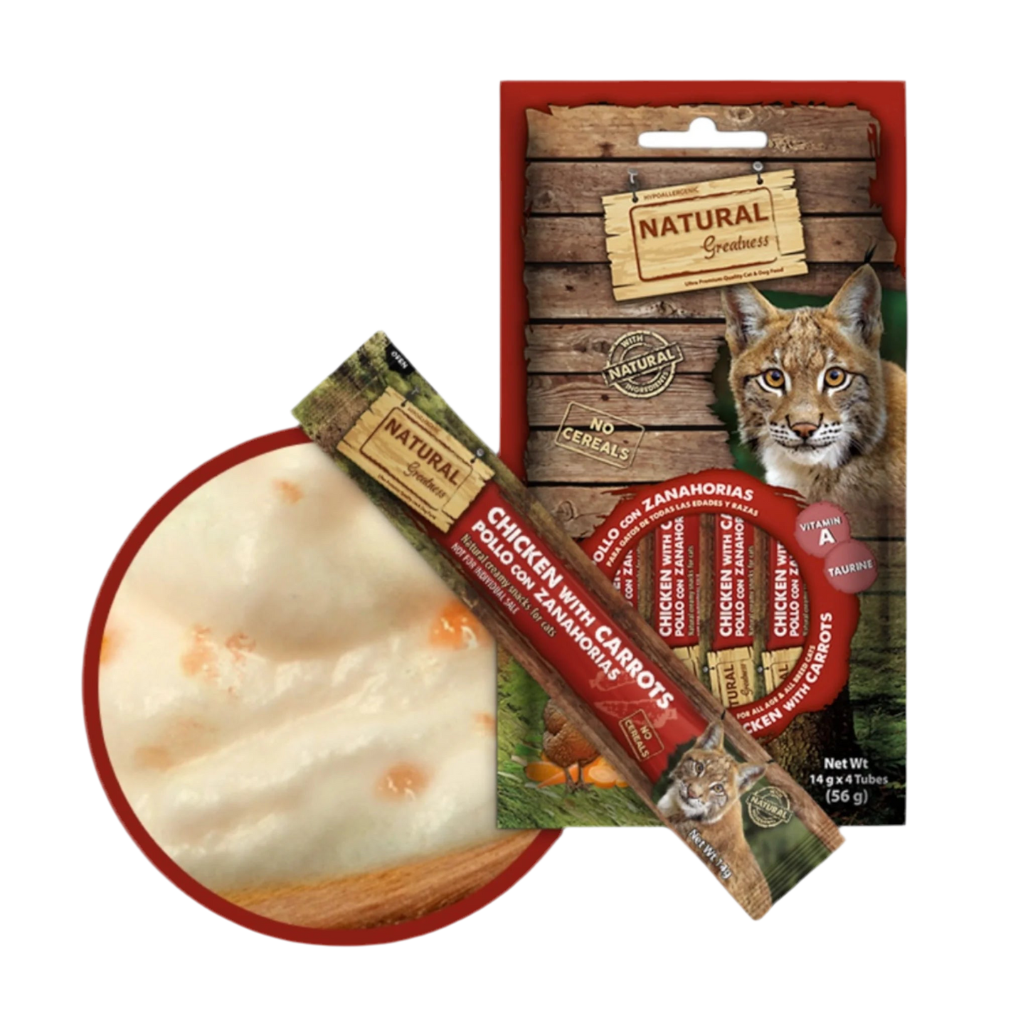 Natural Greatness | Visión support - Snack liquido pollo con zanahorias