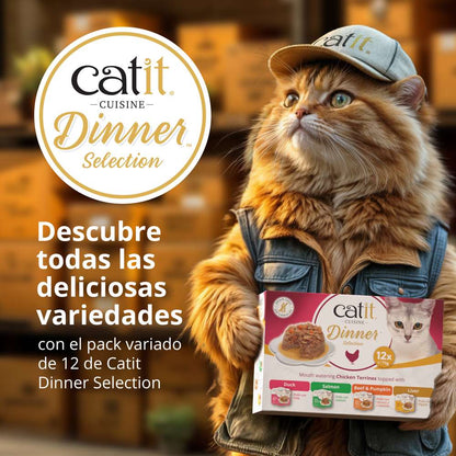 Catit | Cuisine Dinner - Pollo con vacuno y calabaza (75g)