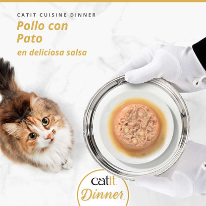 Catit | Cuisine Dinner - Pollo con pato (75g)