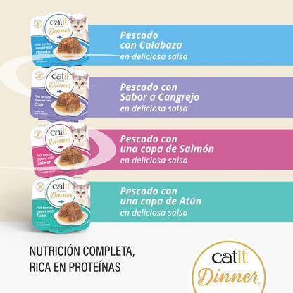 Catit | Cuisine Dinner - Pescado con calabaza (75g)