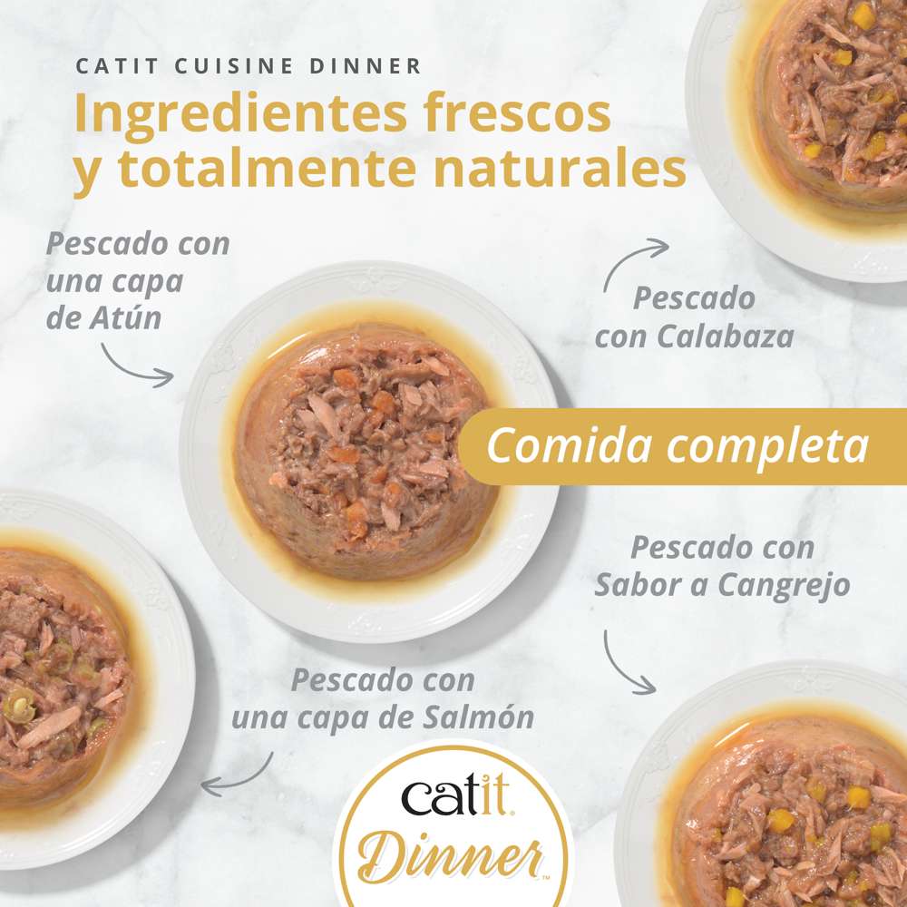 Catit | Cuisine Dinner - Pescado con calabaza (75g)