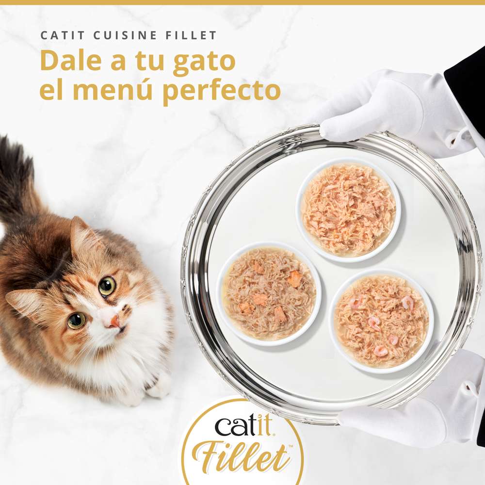 Catit | Cuisine Fillet - Pollo con gambas (75g)