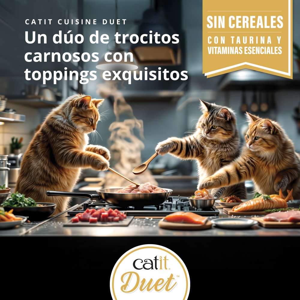 Catit | Cuisine Duet - Pollo con gambas (75g)