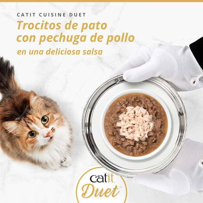 Catit | Cuisine Duet - Pato con pollo (75g)