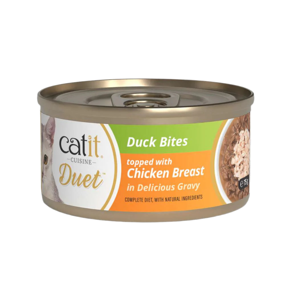 Catit | Cuisine Duet - Pato con pollo (75g)