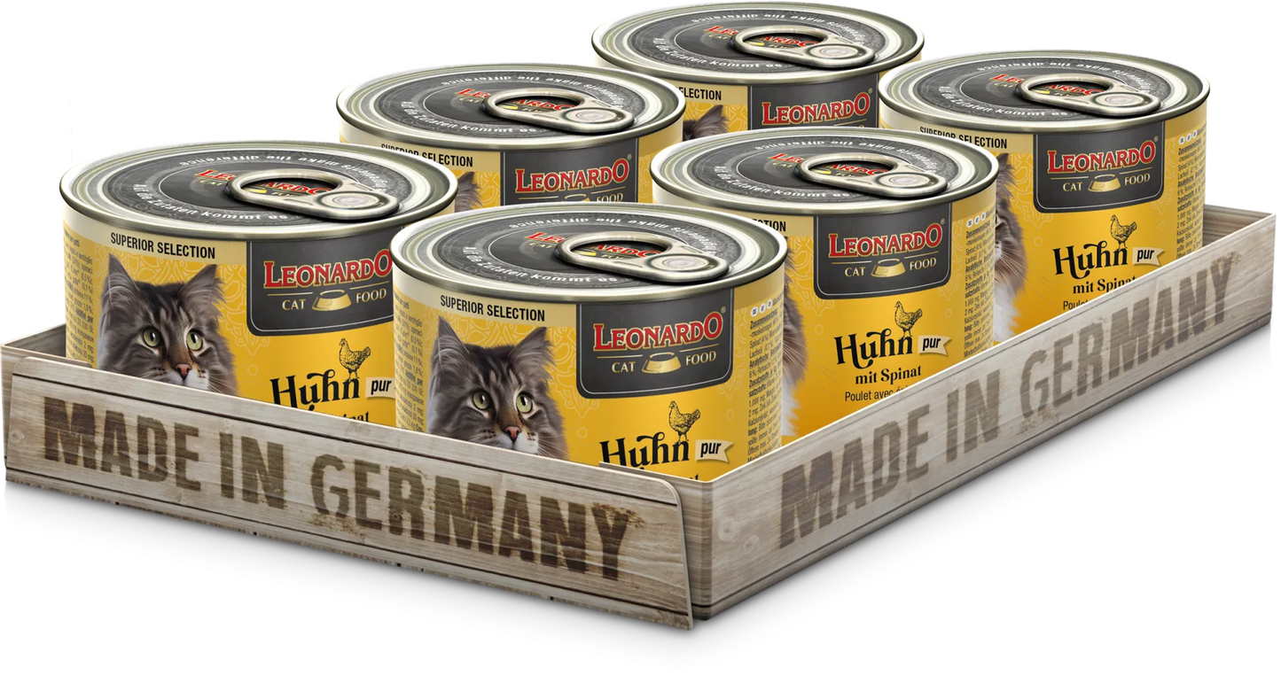 Leonardo | Pollo con espinacas (6x200g)