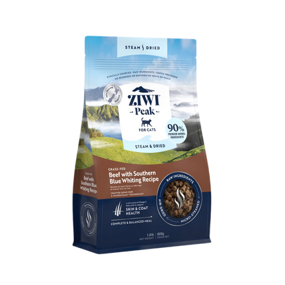 Ziwi Peak | Steam & Dried Comida para gatos Carne de res
