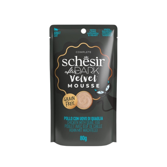 Schesir | After Dark Mousse Pollo con Huevo de Codorniz (80g)