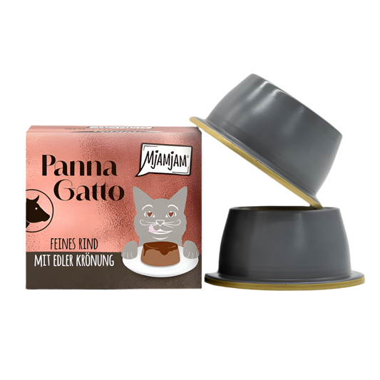 MjAMjAM | Panna Gatto: vacuno abundante con una corona noble (2x80g)