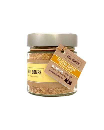 Mr. Bones | Topper de Pechuga de pollo para perros – Complemento natural