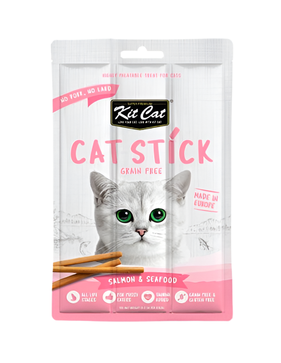 Kit Cat | Cat Stick 15g - Salmón con Marisco