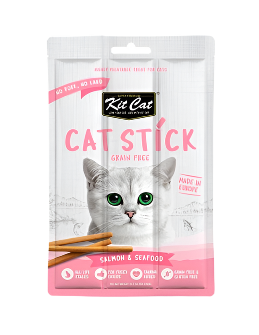 Kit Cat | Cat Stick 15g - Salmón con Marisco